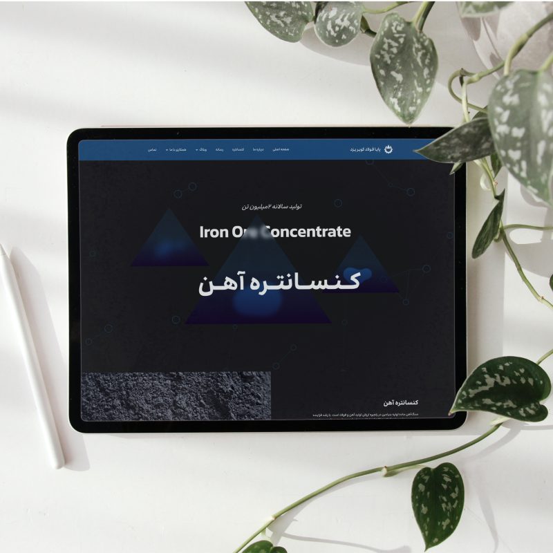 طراحی سایت پایا فولاد