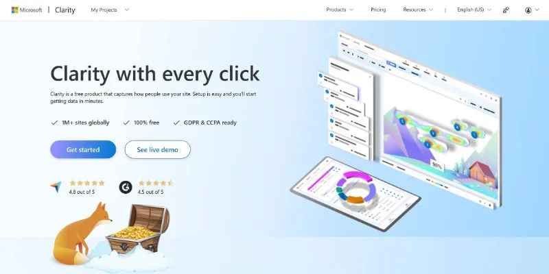 جایگزین-گوگل-آنالیتیکس-مایکروسافت-کلاریتی