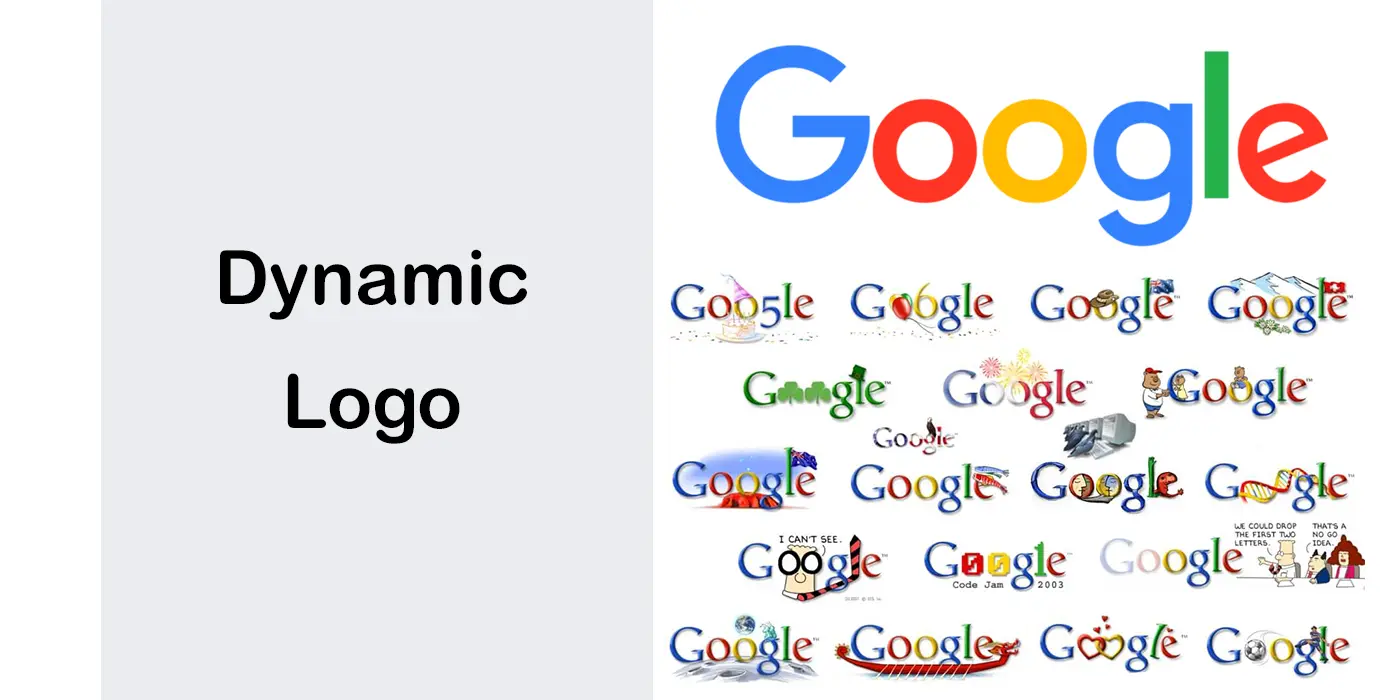 انواع لوگو – لوگوی تصویری - لوگوی دینامیک یا پویا Dynamic Logo