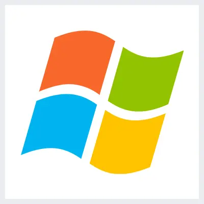نمونه لوگوی انتزاعی Abstract از انواع لوگو- لوگوی مایکروسافت ویندوز Microsoft Windows