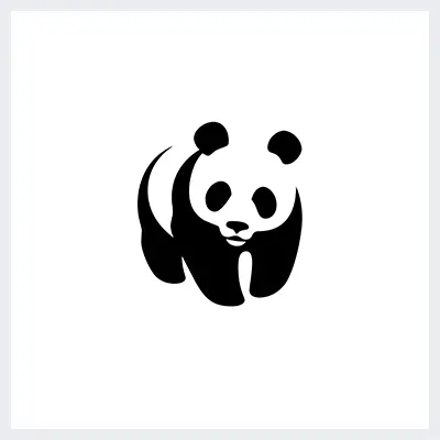 نمونه لوگوی سمبولیک یا نمادین از انواع لوگو- لوگوی بنیاد صندوق جهانی حیات وحش The World Wide Fund for Nature - WWF