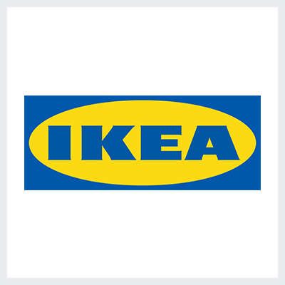 نمونه لوگوی کانتور contoured از انواع لوگو- لوگوی برند ایکیا IKEA