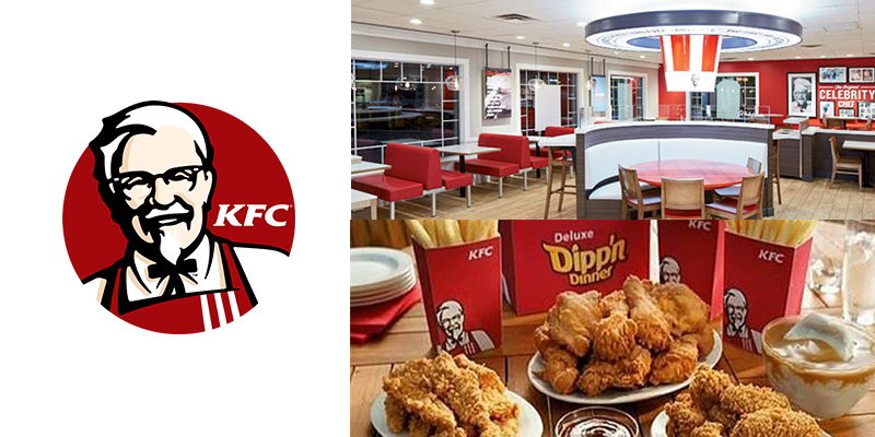 ایده لوگوی رستوران خانوادگی - نمونه لوگوی رستوران خارجی خانوادگی KFC