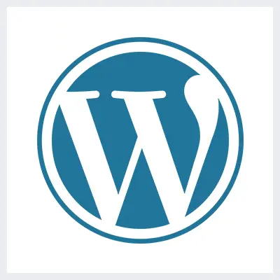 نمونه معروف لوگوی لتر فرم - لوگوی برند WordPress