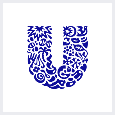 مثال و نمونه لوگوی لترفرم - لوگوی برند Uniliver
