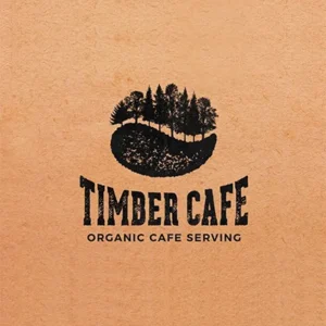 انتخاب استایل لوگو - لوگوی وینتیج Timber cafe - راهنمای جامع انتخاب و طراحی لوگو برای برند