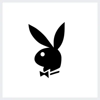 نمونه لوگوی سمبولیک یا نمادین از انواع لوگو- لوگوی پلی بوی Playboy